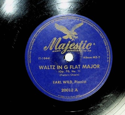 Earl Wild Waltz In G Flat Major Waltz In E Minor Majestic 78 Record