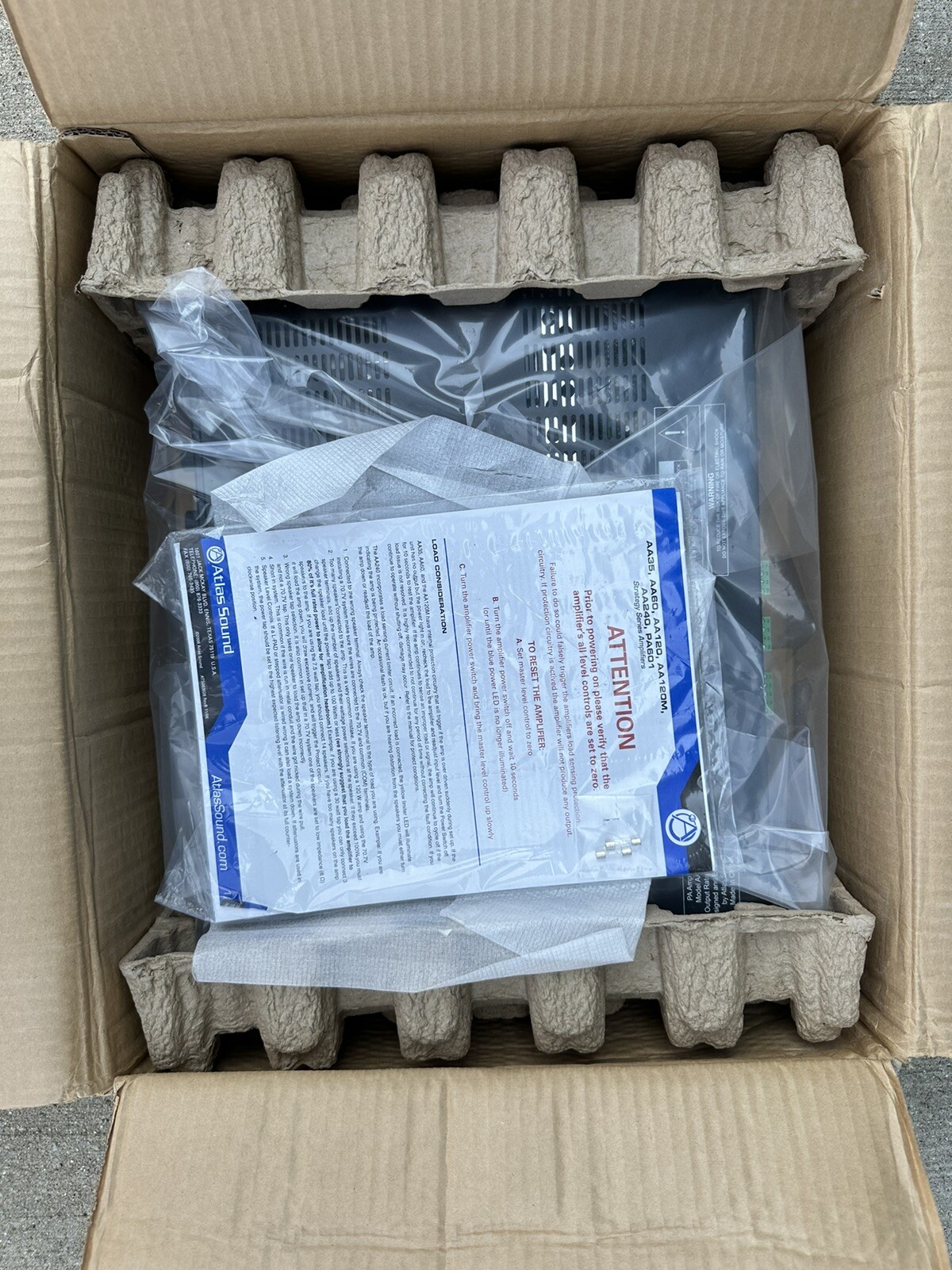 Atlas Sound AA240 Mixer Amplifier for sale online eBay