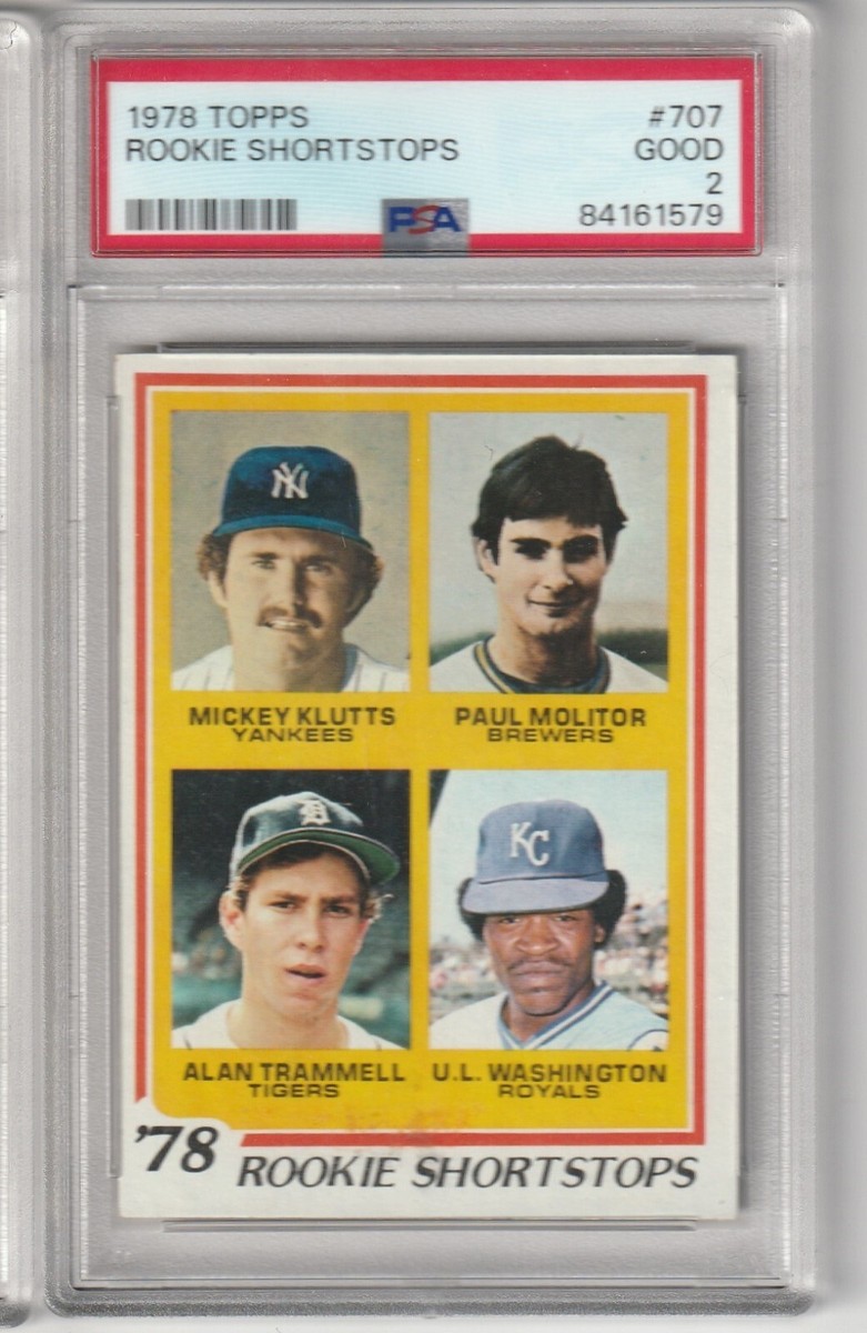 メルさん専用 1978 Topps - Rookie Shortstops Paul Molitor, Alan Trammell, U.L.