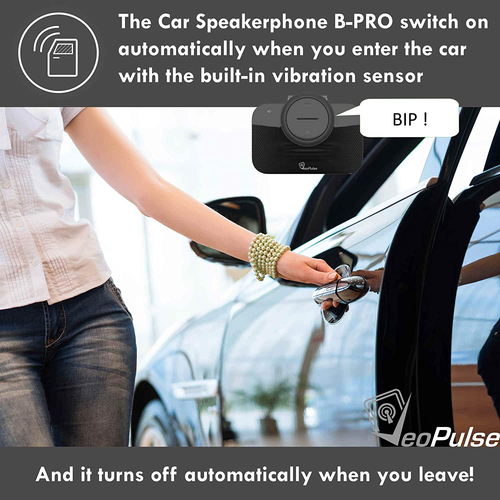 Car Speakerphone B-PRO 2B Hands-Free Kit, 6W Hi-Fi Speakers, with Bluetooth - Picture 3 of 10