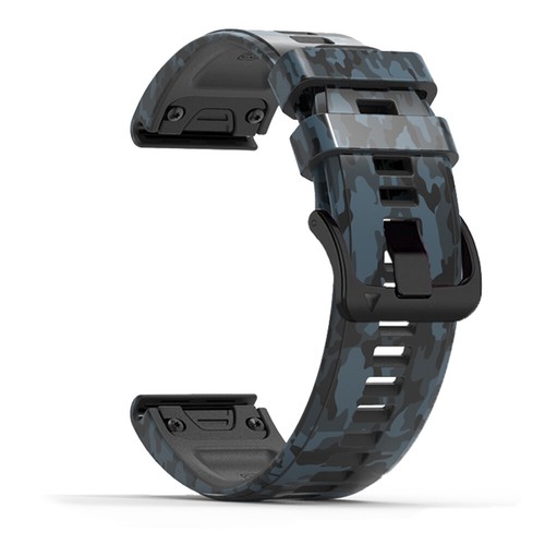 22 26mm Easyfit Silicone Leather Strap For Garmin Fenix 6 6X Pro 5X 935 945 Band - Zdjęcie 20 z 21