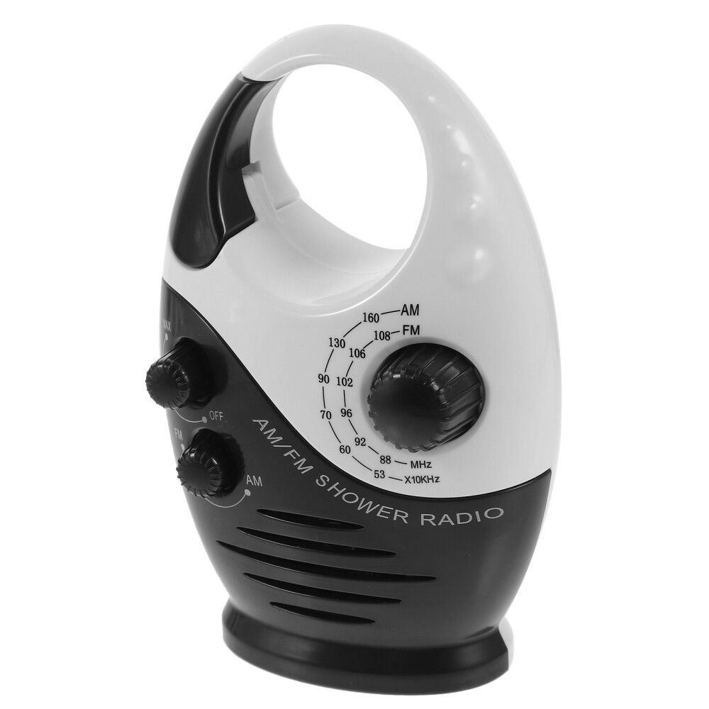 Waterproof Shower Radio Bathroom Small Shower Speaker Radio with Top Handle eBay