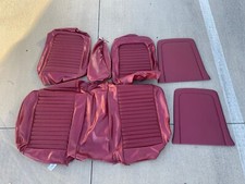 New 1966 Ford Mustang Red Std Front Bench Seat Upholstery New 1966 Ford Mustang Red Std Front Bench Seat Upholstery