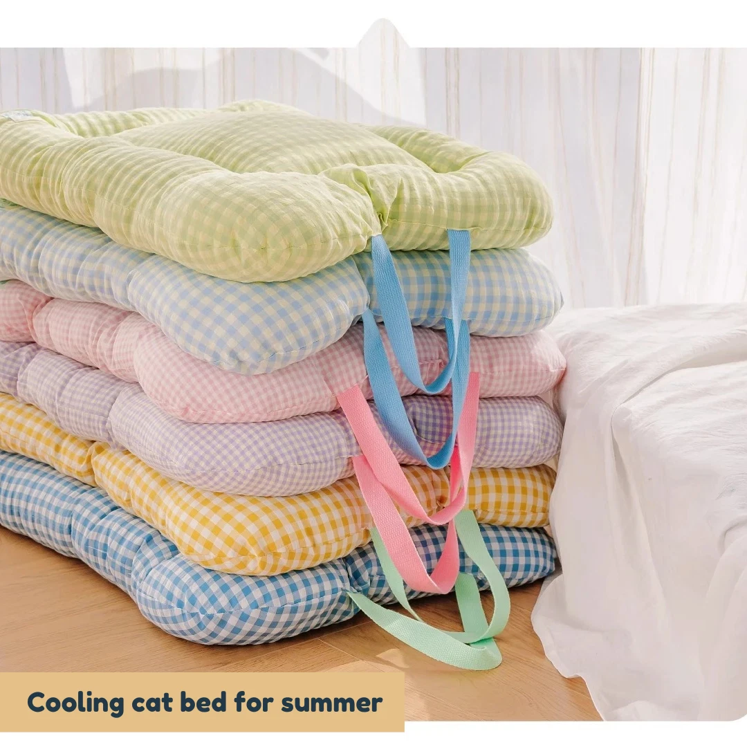 Cooling Cat Bed for Summer | Washable Pet Mat | Soft Summer Bed for Pets
Opens in a new window or ta