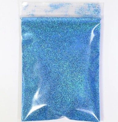 Nagel Glitzerpulver Blau Holographisch, Einhornglitzer, Nagelglitzer,  4gr.