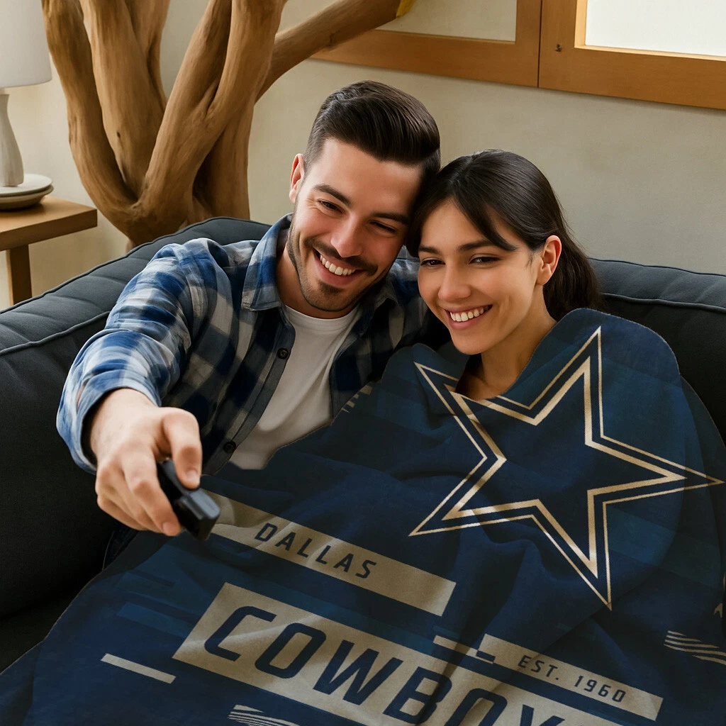Dallas Cowboys football Plush Blanket, Soft & Warm