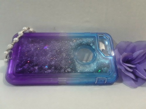 iPhone plus ,6,7,8, Dexnor Glitter 3D Bling Sparkle Flowing Liquid Case - Picture 27 of 41