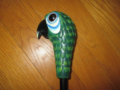 NEW Disney Broadway Mary Poppins Parrot Head Adult Black Umbrella ...