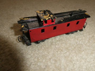 #ad #ad Vintage 1950s HO Scale Craftsman Kit Built Red Black Caboose Car $19.00