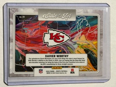 記念グッズ TOPPS 2024 Zenith Football - Xavier Worthy State Of The Art Rookie (RC