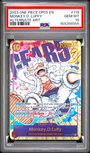 Monkey.D.Luffy (Alternate Art) graded PSA 10 for sale on eBay