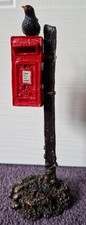 Bowbrook Studios Blackbird On Letterbox and Pole Ornament,  New but No Box