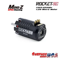 Rocket-RC 1/28 Mini-Z USA SPEC 2500Kv Sensored Brushless Motors 1525 Series (Bla