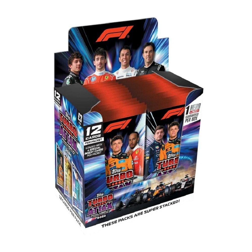 Topps: Turbo Attax Formula 1 Cards : Sealed Booster Box F1 2026 : 24 Packs