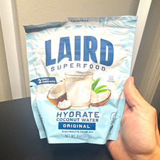 Laird Superfood Hydrate Coconut Water Original Electrolyte Drink Mix Powder 8oz