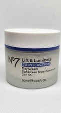 No7 LIFT LUMINATE TRIPLE ACTION Day CREAM SPF30 Cream 1.69oz NWOB