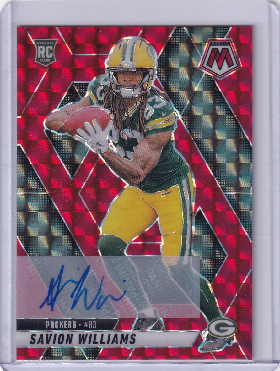 Savion Williams Panini Mosaic #303 Autograph Red