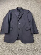 Brooks Brothers 1818 Fitzgerlad Blazer Men  s Size 38 Short Blue Estrato Fabric