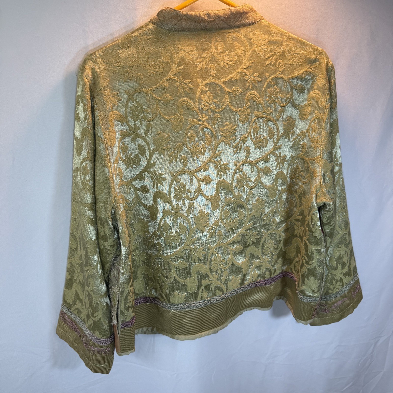 Flashback Cardigan Blazer Art Patchwork Quilted G… - image 6