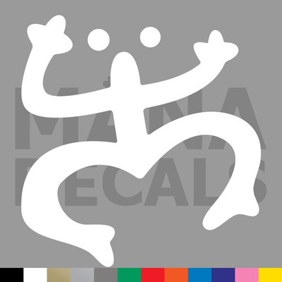 Taino Coqui Frog Symbol Vinyl Die Cut Decal Sticker - Puerto Rico Tree