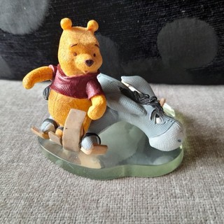 Disney Simply Pooh Eeyore & Winnie Ice Skating Knocks More Bearable Figurine