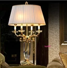 European Crystal Desk Lamp, Living Room Bedroom Bedside Table Lamp, Large Light