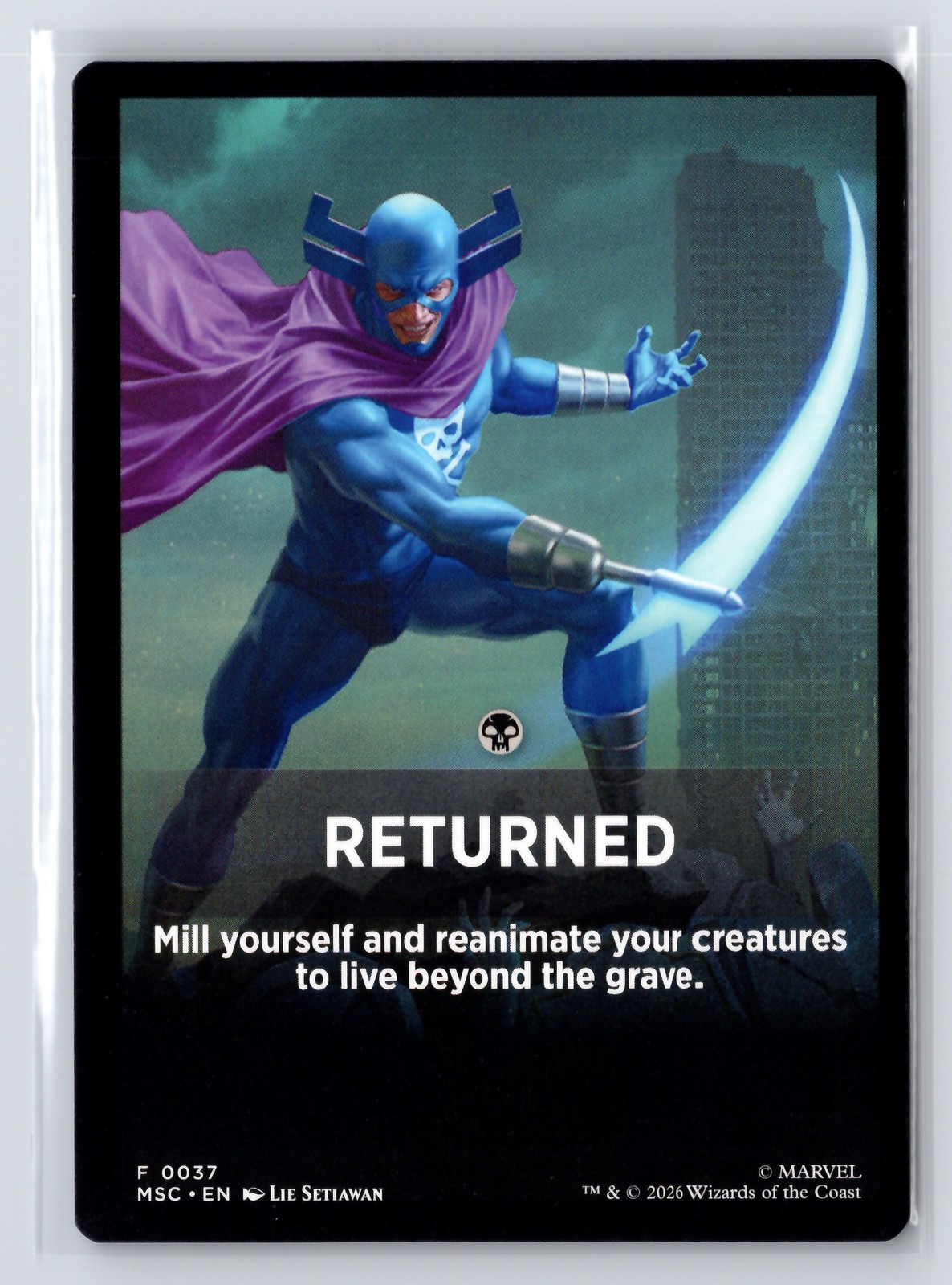 Returned Theme Card #37 Commander: Marvel Super Heroes Magic the Gathering MTG