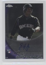 2010 Topps Chrome Rookie Auto Eric Young Jr #171 Auto 2u6