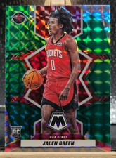 JALEN GREEN RC 2021-22 Panini Mosaic #262 GREEN MOSAIC PRIZM NBA DEBUT Raptors 