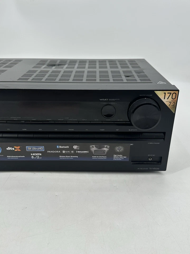 Onkyo TX-NR626 7.2 Ch HDMI 4K WiFi Bluetooth Home Theater Receiver Stereo PARTS - Image 3 of 4