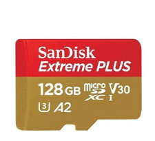 SanDisk 128GB Extreme Plus microSDXC card+RescuePRO Deluxe up to 190MB/s