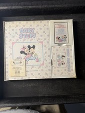SEALED RARE Vintage Disney "Baby Steps" Baby Record Memory Book 1994 3 Piece Set