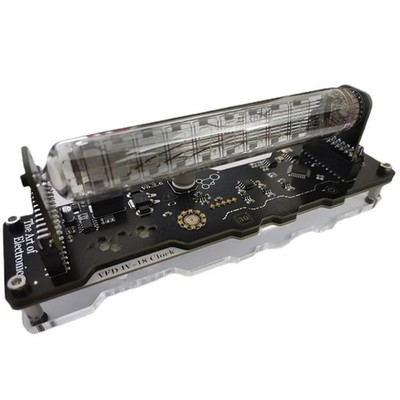 Vacuum Fluorescent Tube Clock Cyberpunk RGB Nixie Table Display 5V W/ Touch Keys