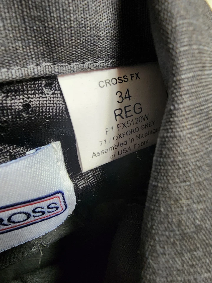 Womens 34 Reg Flying Cross Fx Class B Oxgord Gray Long Sleeve Uniform Shirt - Image 4 of 4