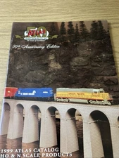1999 ATLAS MODEL RAILROAD CATALOG, 50TH ANNIVERSARY, HO SCALE TRAINS