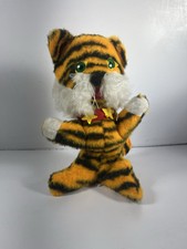 Vintage Well Made Toy Co Plush Tiger Sitting USA 11.5  Tall