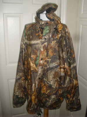 Men's Cameo Zip-up/snap up Coat w/hood Advantage Timber XL Tall Walls Water-Pruf