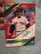2025 Topps Diamond Icons Roger Clemens Green Auto /5 Red Sox