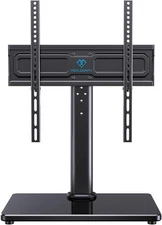 PERLESMITH Universal Swivel TV Stand for 24-60 inch 24" to 60" screen, Black 