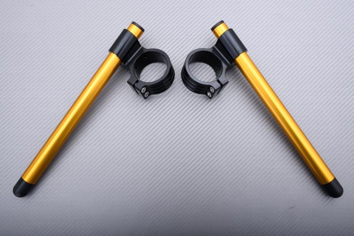 Demi guidon relevé 51 mm noir or moto MV AGUSTA F4 2001-2018