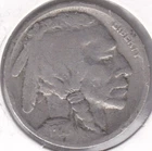 1921 5C Indian Head Buffalo Nickel Chief Iron Tail