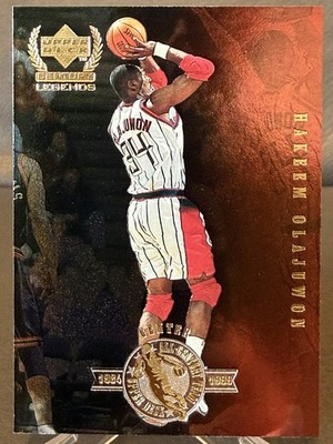 1998-99 Upper Deck Century Legends Hakeem Olajuwon #A9 All-Century Team Rockets