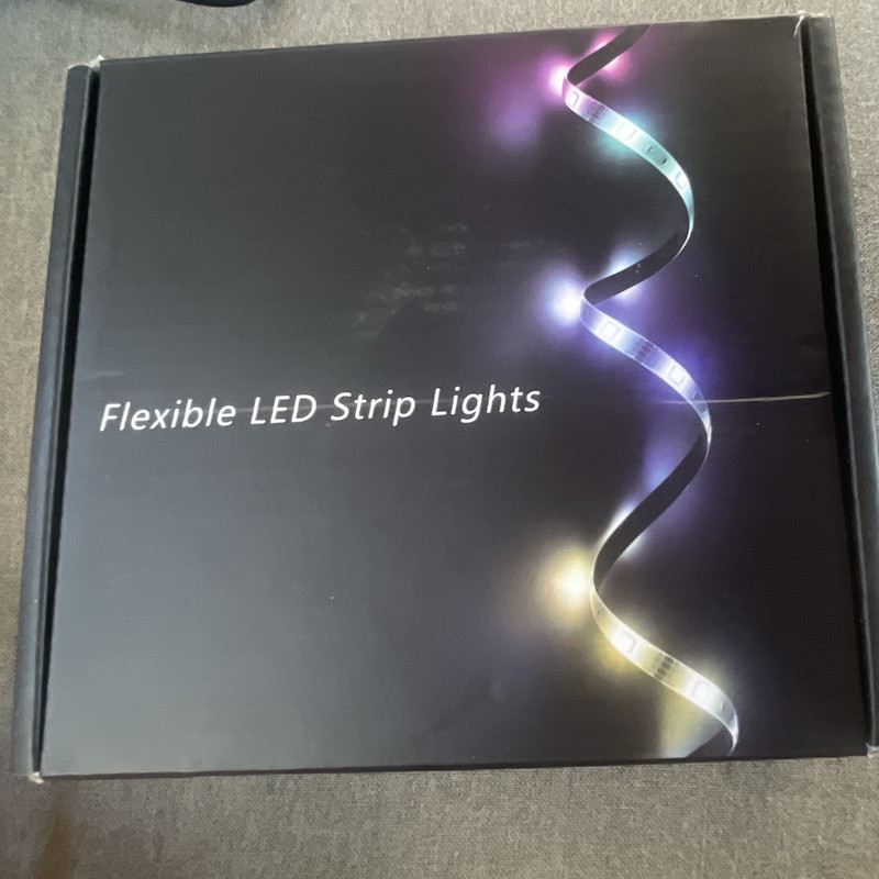 RGB LED Strip Light Kit with Remote Control & Power Adapter- Color Changing