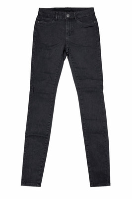 VERO MODA Womens Jeans VMSEVEN Slim Fit Dark Grey Stretch S/34 Regular Waist