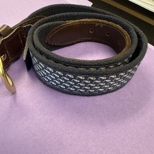 Vineyard Vines Whales D-Ring Belt - Youth/Kids Size 30