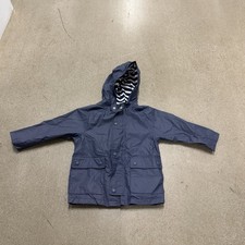 Gap Navy Blue Rain Coat Full Zip NWT Kids 2 years