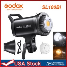 US Godox SL100Bi 100W Bi-Color LED Video Light Bowens,2800-5600K 11 FX Effects