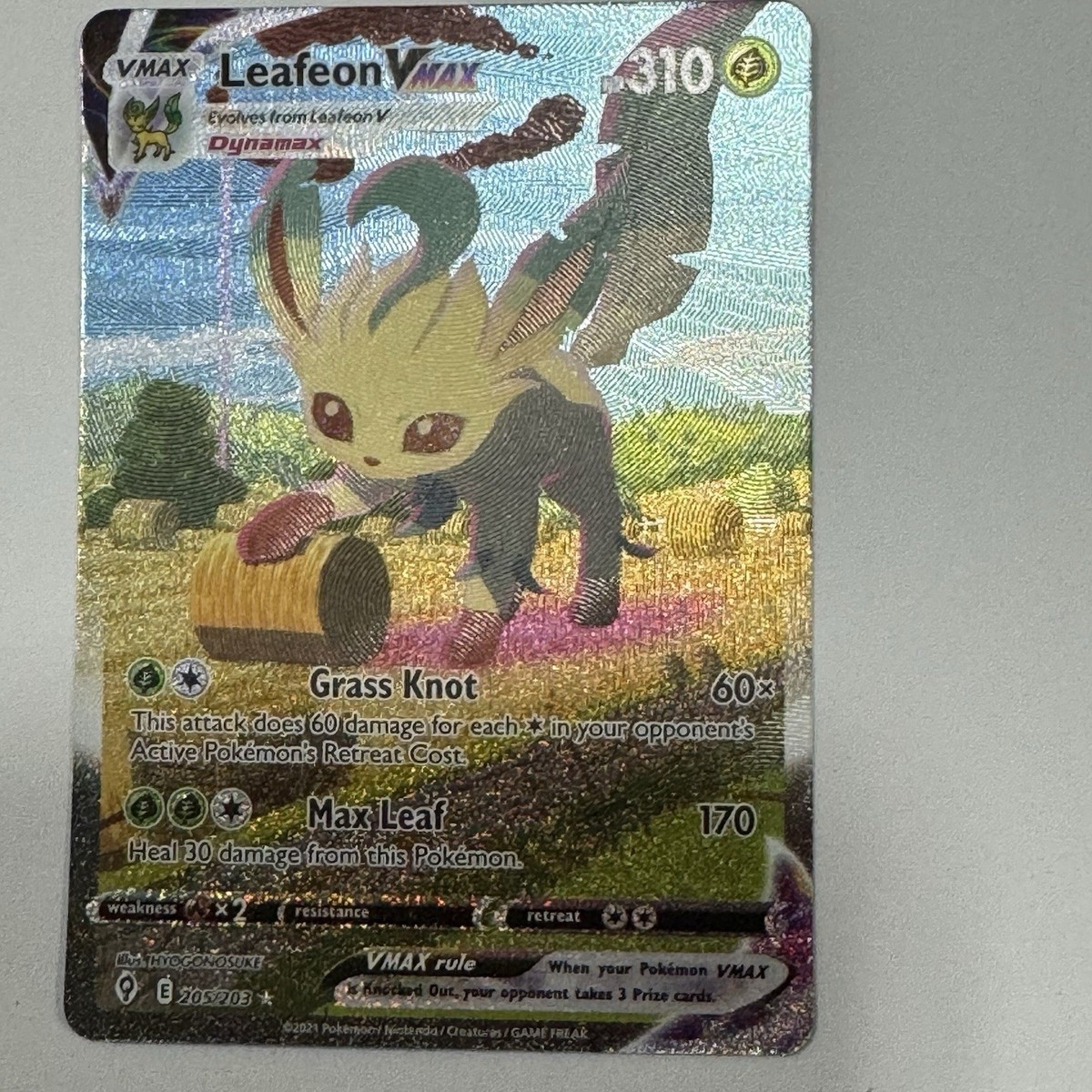 leafeon pokemon card vmax Leafeon VMAX 205/203 main image 0