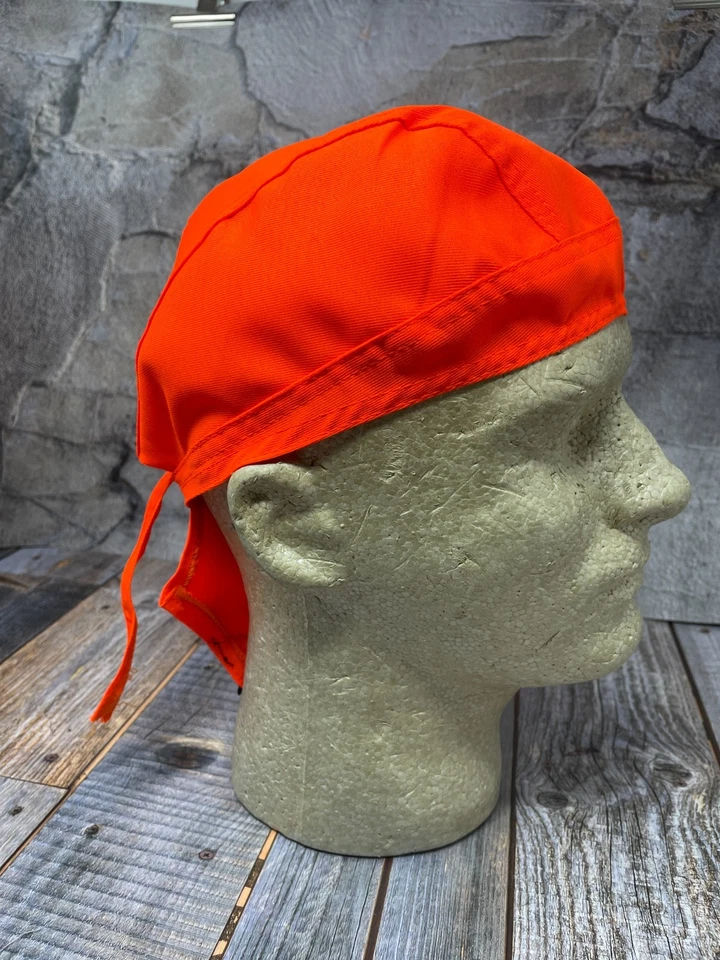 Zan Headgear Z142 Alta Visibilidad Naranja Flydanna Envoltura para la Cabeza Motociclista Ciclismo Seguridad Calavera Gorra Foto 2 de 4