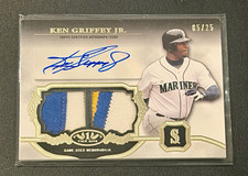 2013 Topps Tier One Ken Griffey Jr Auto Game Used Relic /25 - Nasty Patch 🚀🔥🔥